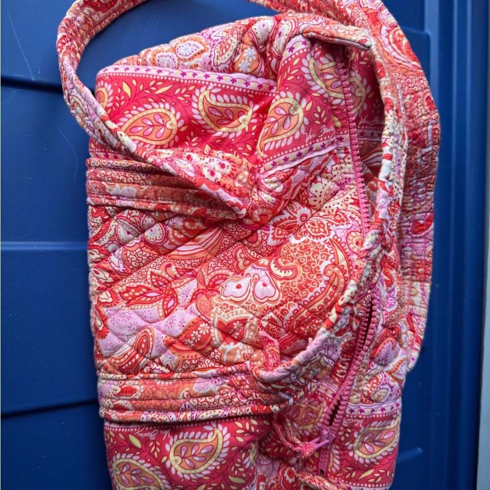 Vera Bradley  Pink Paisley Quilted Tote Bag